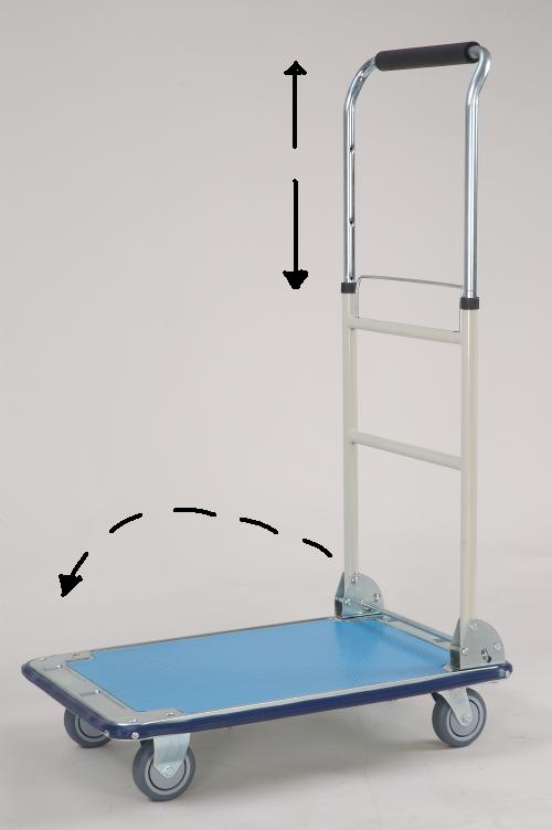 Galvanlzed Hand Truck with foldable and telescopic handle
